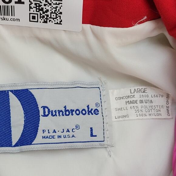 Vintage 80s Coca-Cola Jacket L/XL 25x26 Dunbrooke Baggy USA - Picture 7 of 16